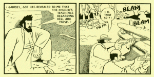 A comic of a man in a trench