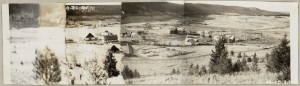 Photo of a series of fenced-in buildings