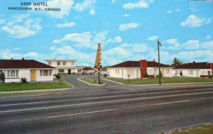 View of a motel from the street