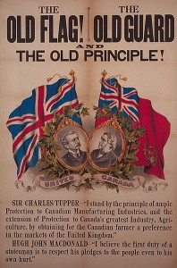 Poster titled "The Old Flag! The Old Guard and the Old Principle!"