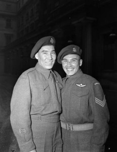 Photo of two smiling soldiers