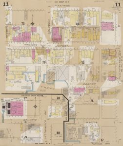 Vancouver's Chinatown along Princess (now Pender) Street, Insurance plan of the city of Vancouver, British Columbia