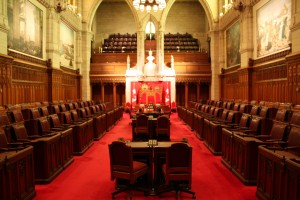 Photo of senate chamber seats