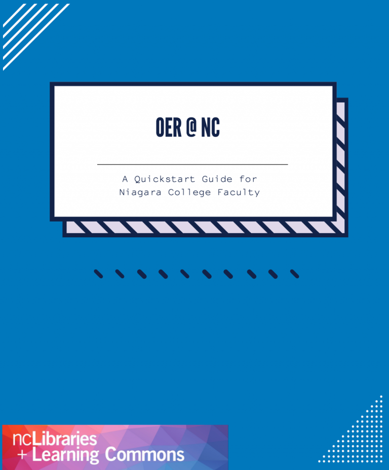 OER Niagara College A Quickstart Guide for Faculty Simple Book