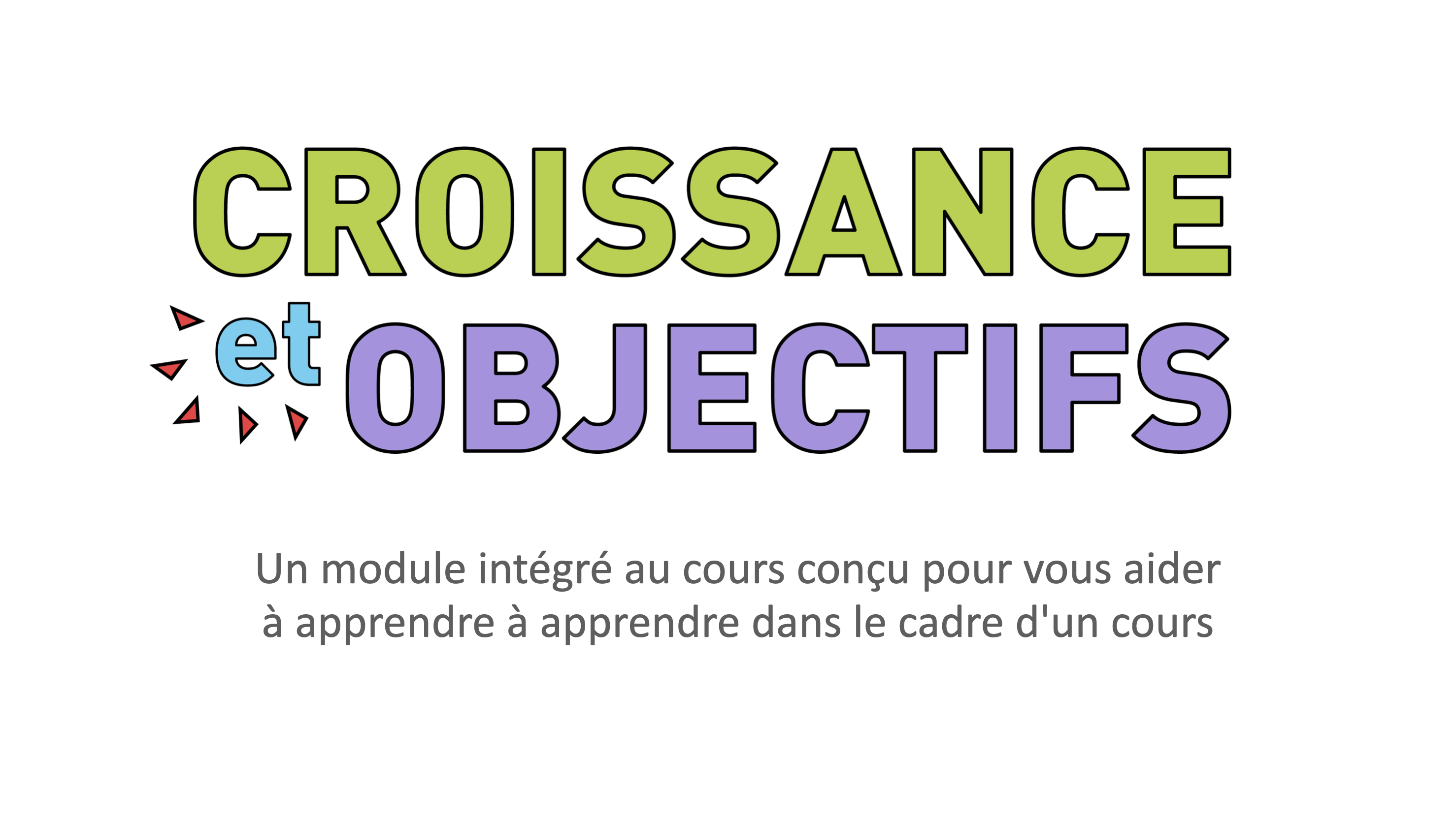 Cover image for Croissance et objectifs : un module intégré en BPS 2510 pour mieux équiper les étudiants en compétences d'apprentissage