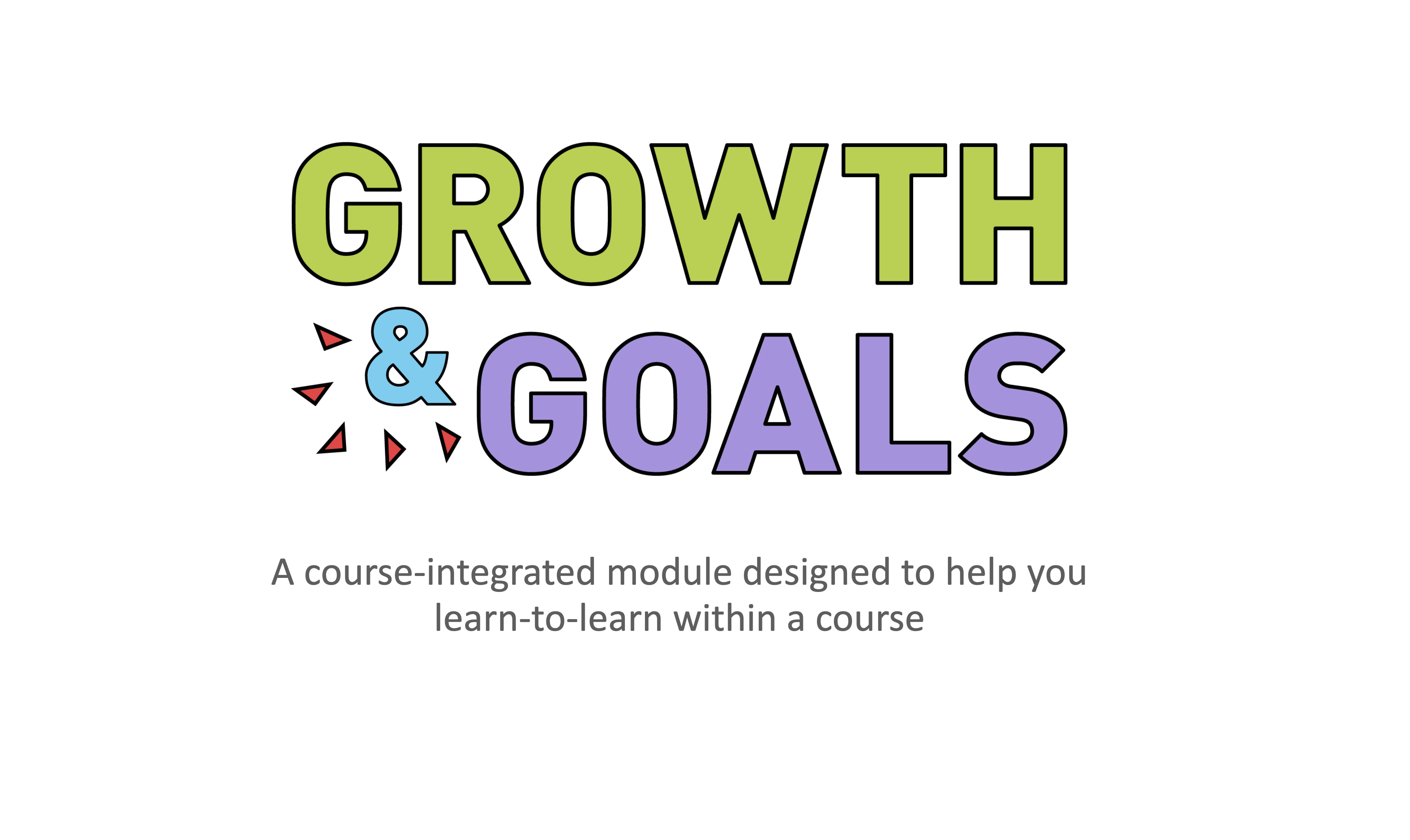 Cover image for Growth & Goals: a course-integrated module to better equip students with learning skills