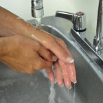 Have patient wash hands with warm water