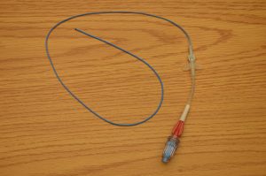 Peripherally inserted central catheter (PICC) with one lumen