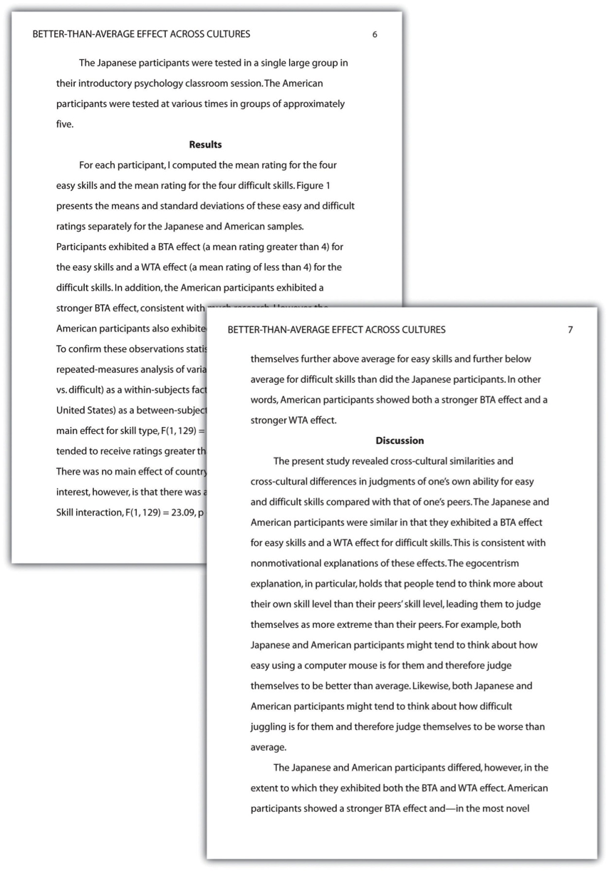 apa format paper sections