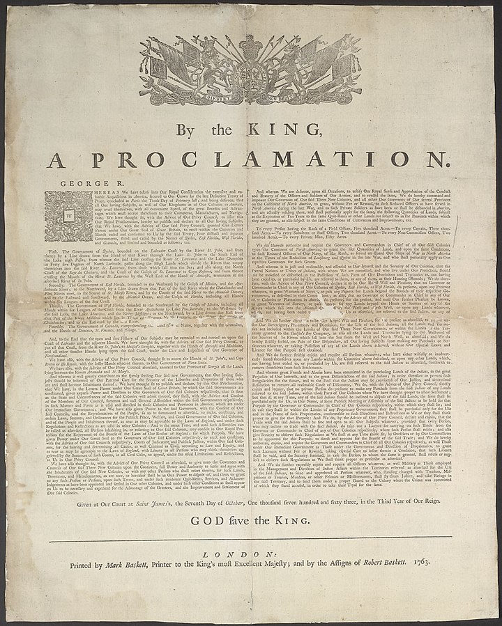 Royal Proclamation Document 1763. Photo by: Josh S. Waldorf. Credits to: Library and Archives Canada