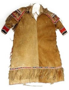 Pre-1873 child’s dress from Dene Nation (Athapaskan language group). Collection of Agnes Etherington Art Centre at Queen’s University