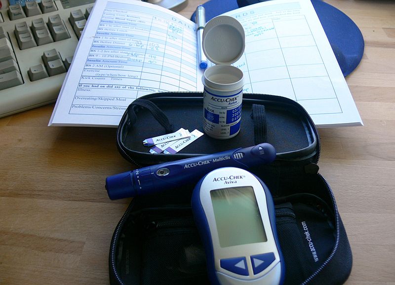 image of a gestational diabetes monitoring kit