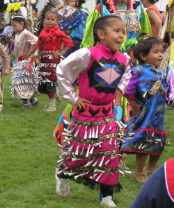 Children Dancing in full regalia 