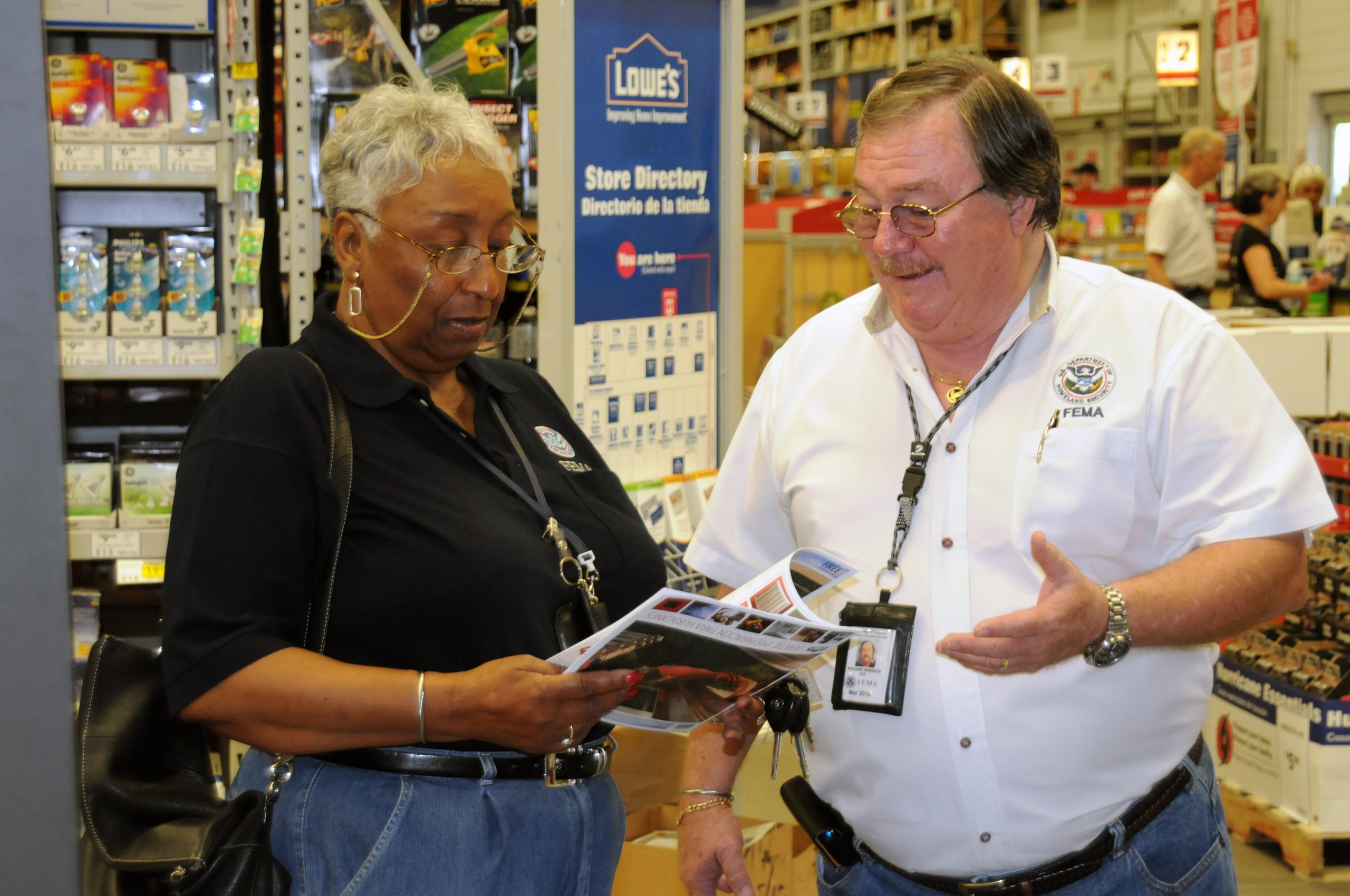 Employee and supervisor talking in the workplace