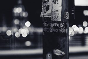 big data is watching you poster on pole