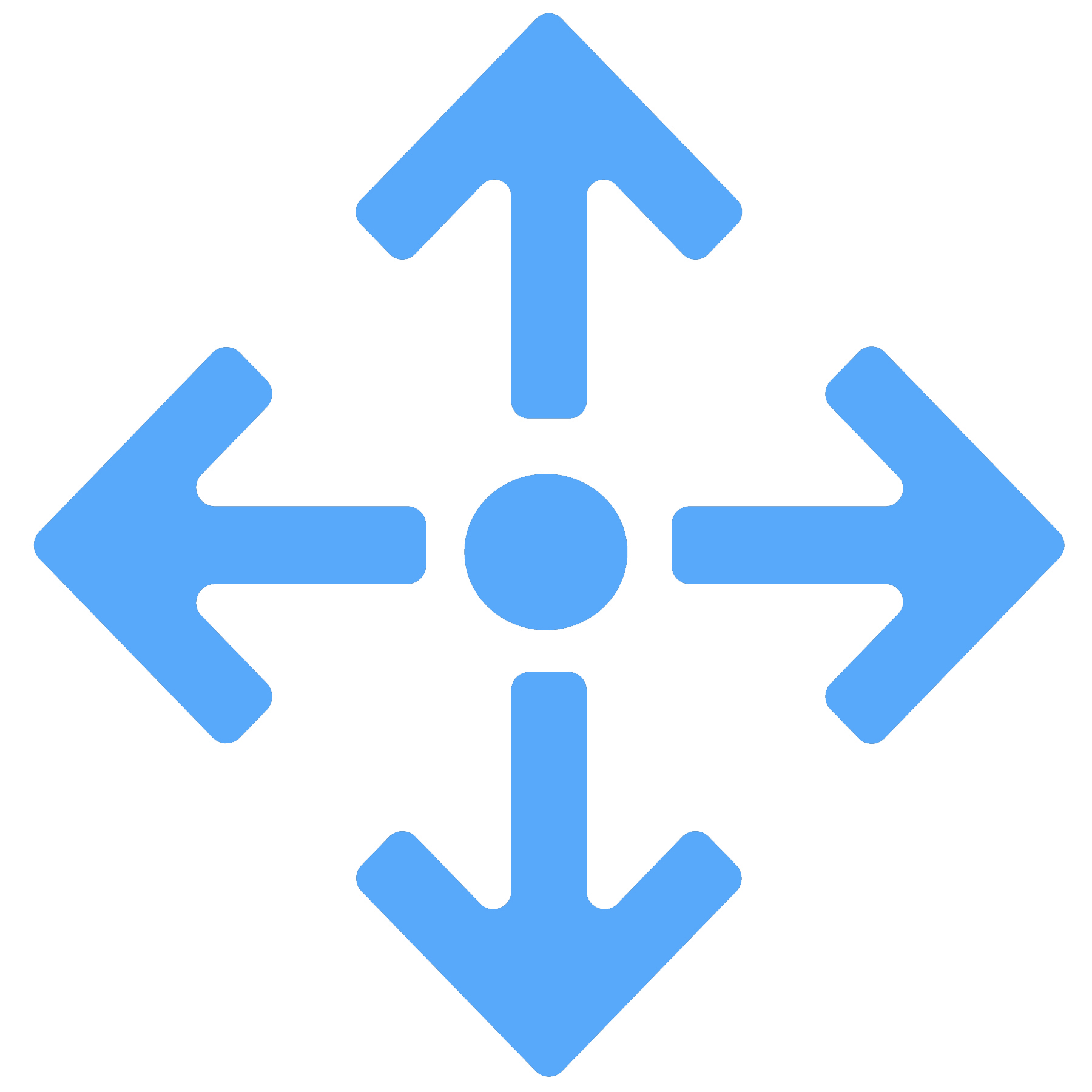 directional arrows icon to denote expansion content