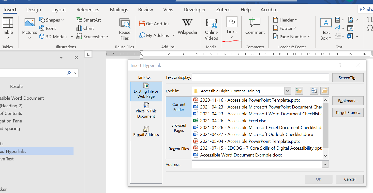 Accessible Links – Accessible Digital Content Training