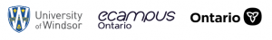 University of Windsor, eCampusOntario, and Government of Ontario logos