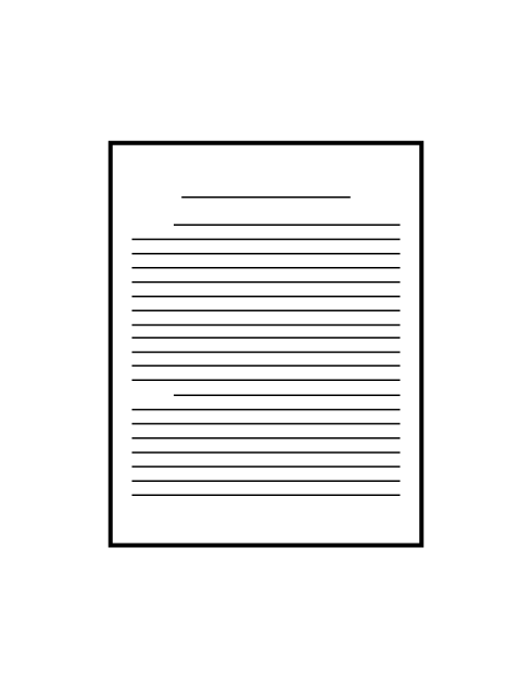 A blank, lined page with two indented paragraphs