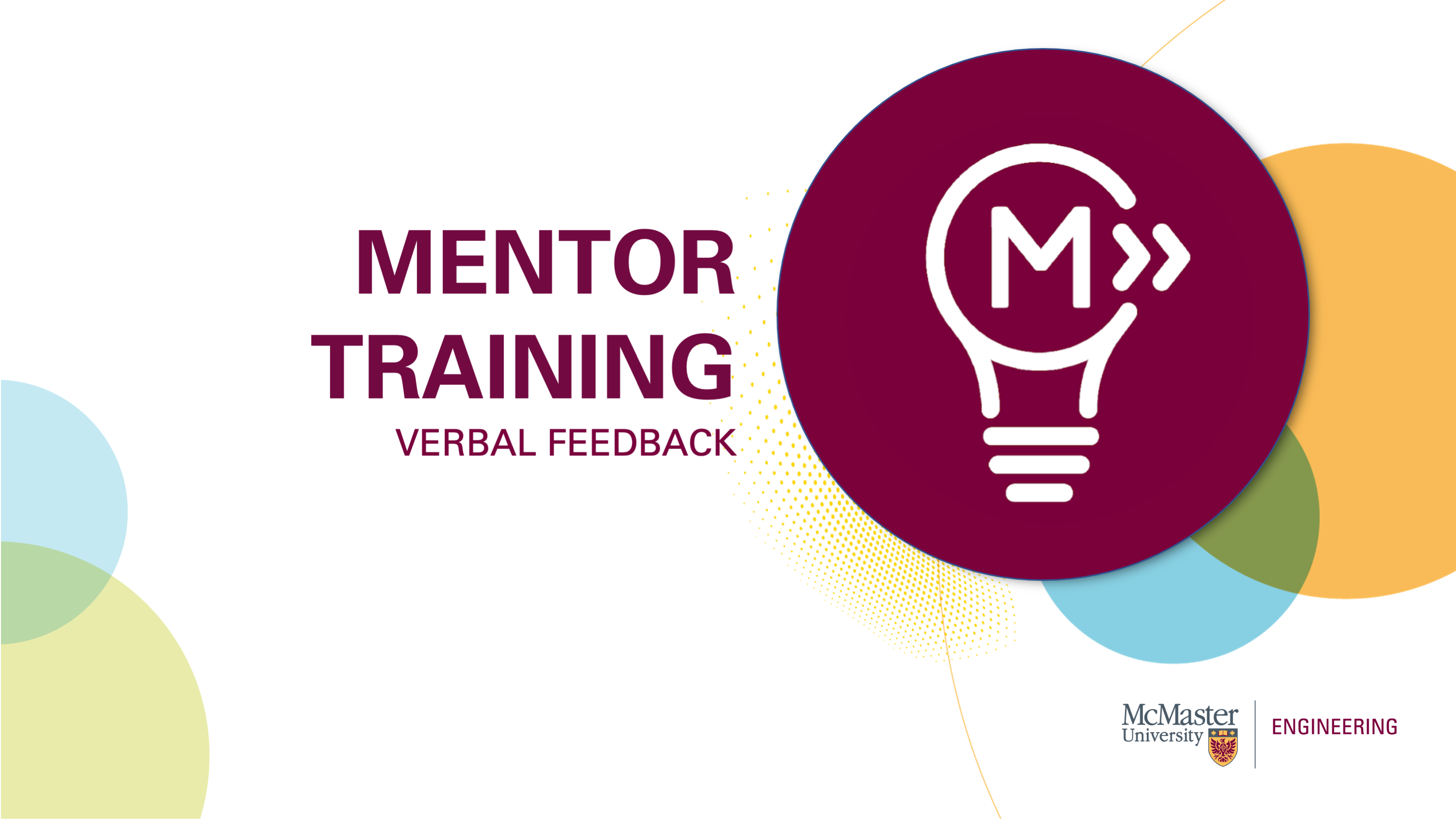 Mentor Training Modules 5: Verbal Feedback – MacChangers: A Guide to ...