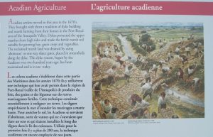 L’agriculture acadienne.