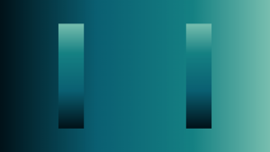 colour gradient of dark blue and light blue blending together with two vertical parallel rectangles on top with the same colour gradient applied to each