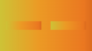 colour gradient of lime green, light orange, and dark orange, blending together with two horizontal rectangles aligned in the middle, with the same colour gradient applied to each