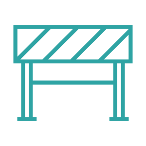 icon of crowd control barrier
