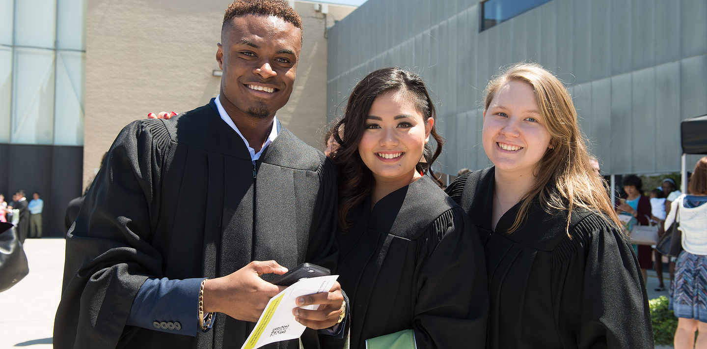 Graduates at convocation