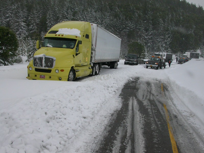 Truck Stuck in the Snow