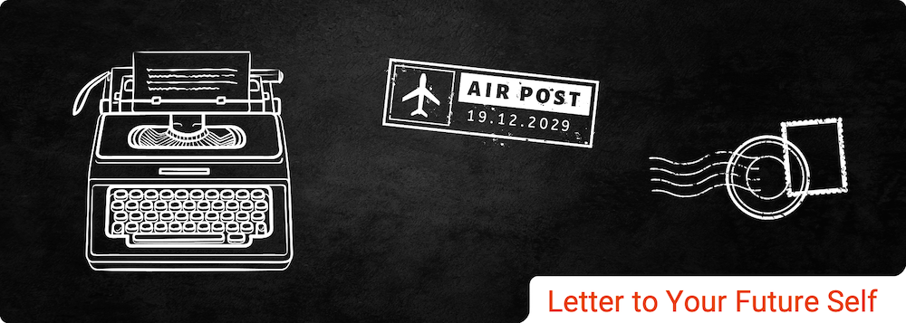 Decorative image. Cartoon depiction of typewriter and Air Post stamp.