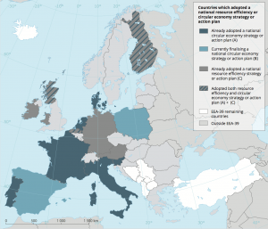 European countries with a circular economy strategy