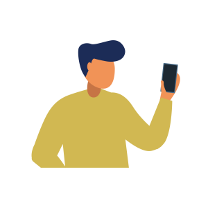 a person with a cell phone