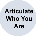 Articulate who you are