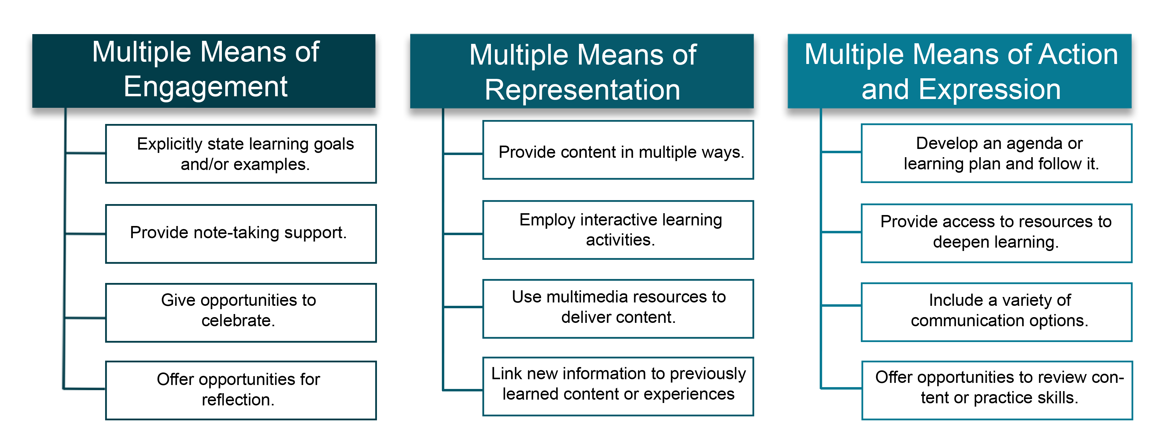 1 3 Examples Of UDL Universal Design For Learning UDL For 