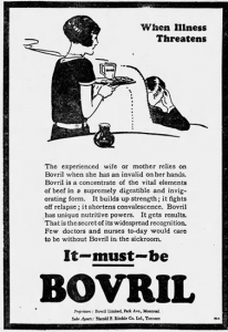 an old newspaper advertisement for Bovril