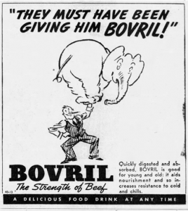 an old newspaper advertisement for Bovril