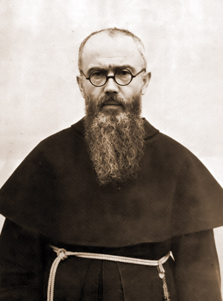 Portrait of St. Maximilian Kolbe.