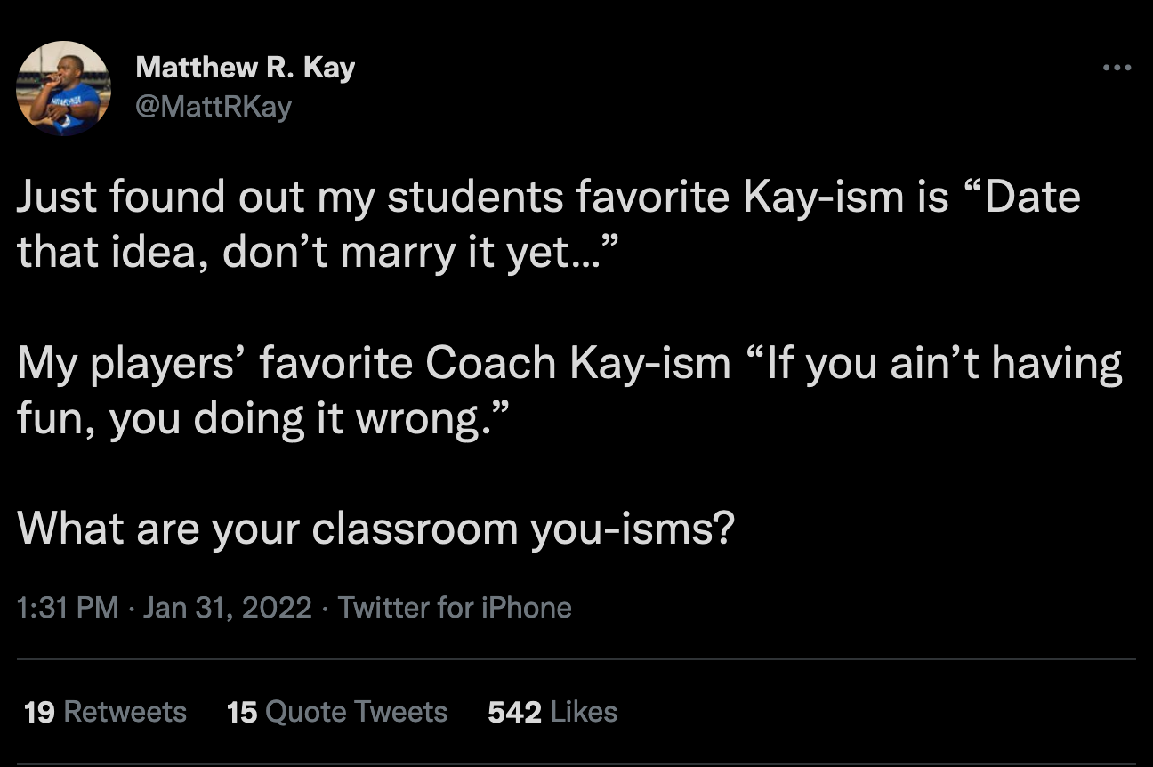 Tweet by Matthew R. Kay