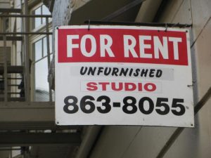 Image of for rent sign
