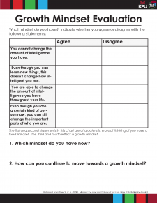 Develop a Growth Mindset – University 101: Study, Strategize and Succeed