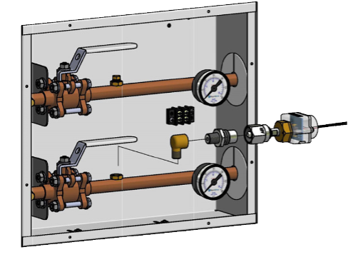 Figure 37 Sensor installation