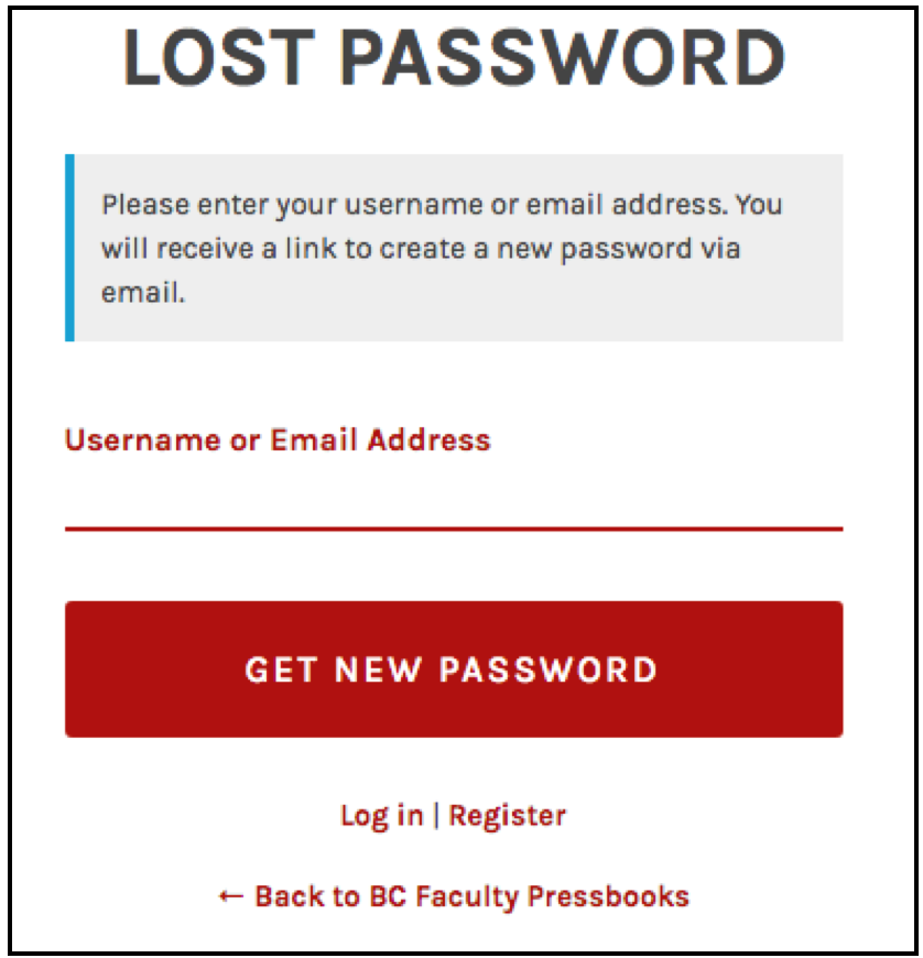 Enter your username and password