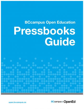 Pressbooks Guide – Simple Book Publishing