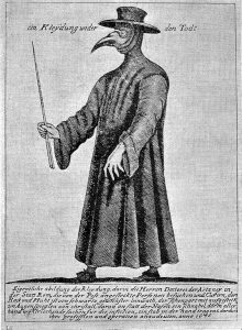 illustration of a plague doctor