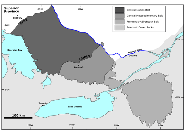 Overview of Laurentia's Margin in Southern Ontario