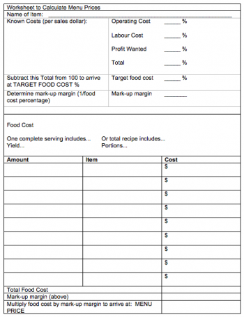 The Principles of Menu Engineering – Basic Kitchen and Food Service ...