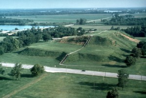 The Cahokia Mounds. Long description available.