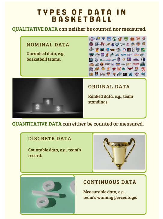 poster illustrating types of data in statistics