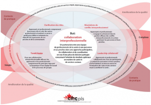 National Interprofessional Competency Framework Diagram. Long description included below photo.